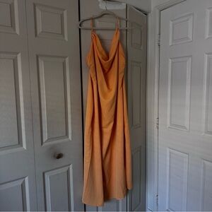 ASOS Curve Vibrant Orange Maxi Dress